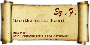 Szentkereszti Fanni névjegykártya
